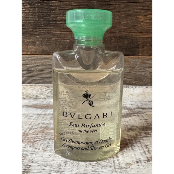 BVLGARI Thé Vert & Thé Blanc Shower Gel Duo 1.3oz | Luxury Gift Travel Set - Picture 2 of 5